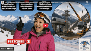 new ski resorts central asia video