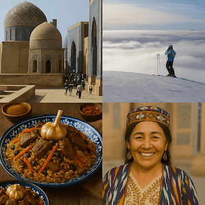 ski trip uzbekistan