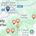 Map Ski Resorts Kazakhstan