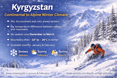 Climate and Snowfall Kyrgyzstan