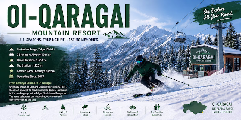 Oi-Qaragai Kazakh ski resort near Almaty