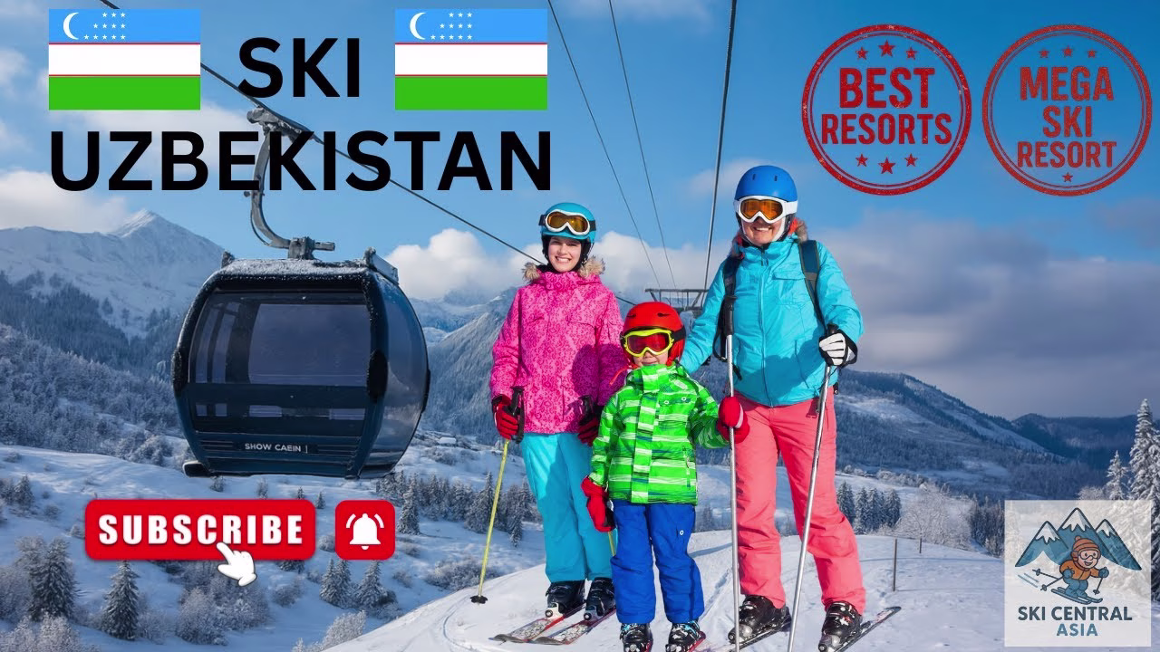 Skiing in Uzbekistan video thumbnail