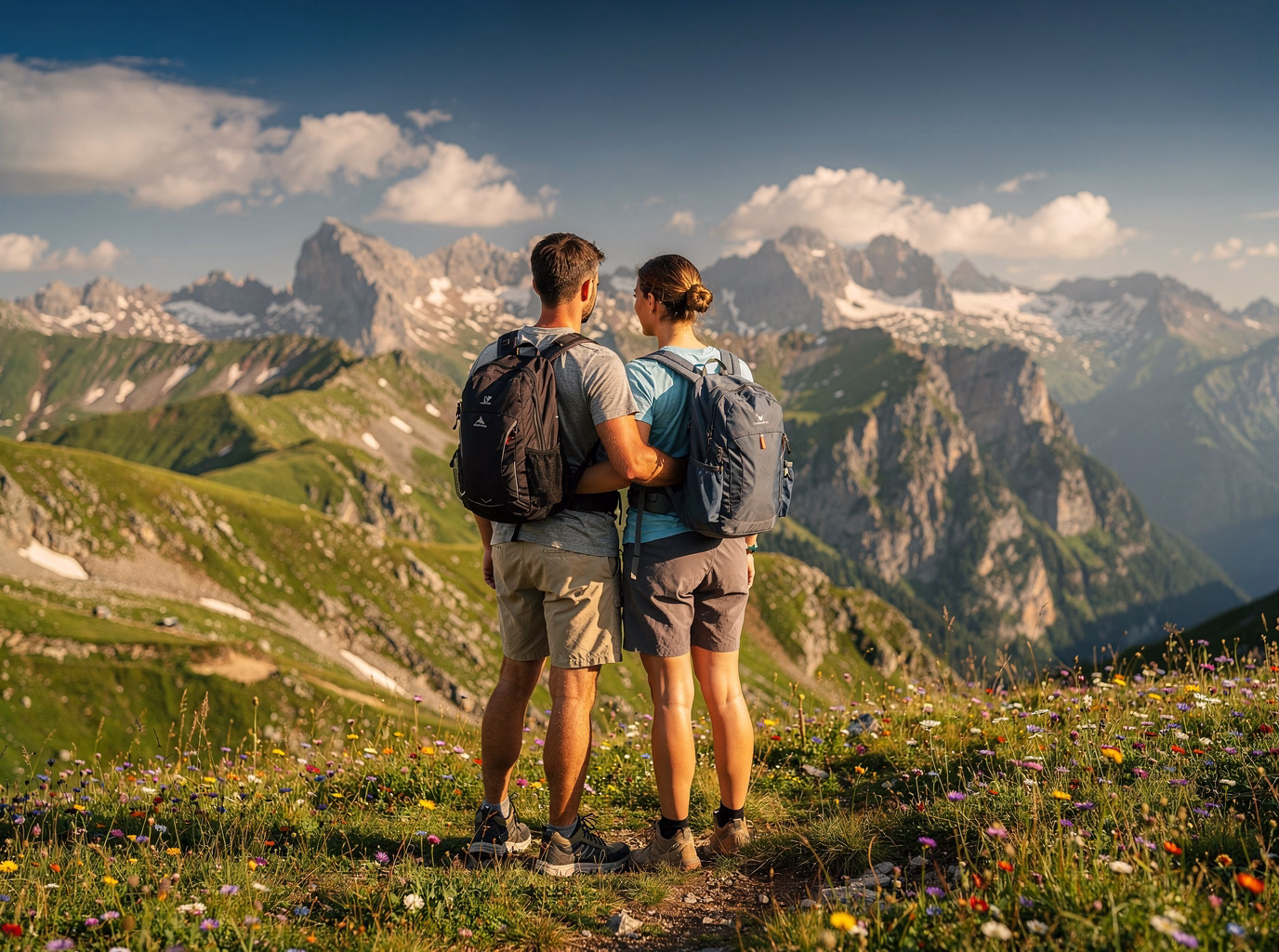 Summer mountain hiking and panoramic views at Shymbulak